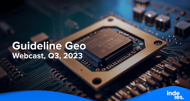 Guideline Geo, Webcast, Q3, 2023