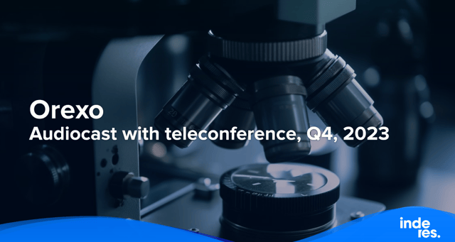 Orexo, Audiocast with teleconference, Q4, 2023