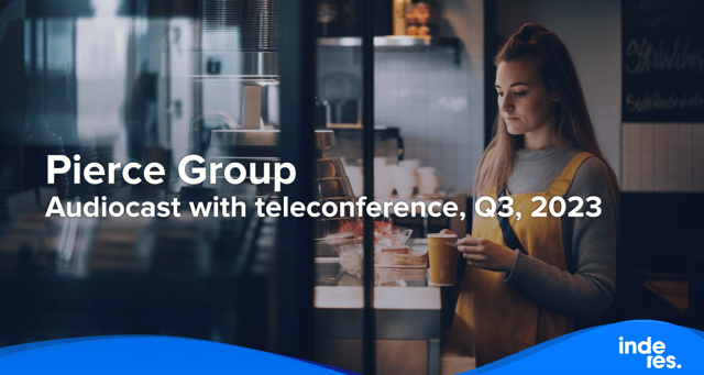 Pierce Group, Audiocast with teleconference, Q3, 2023