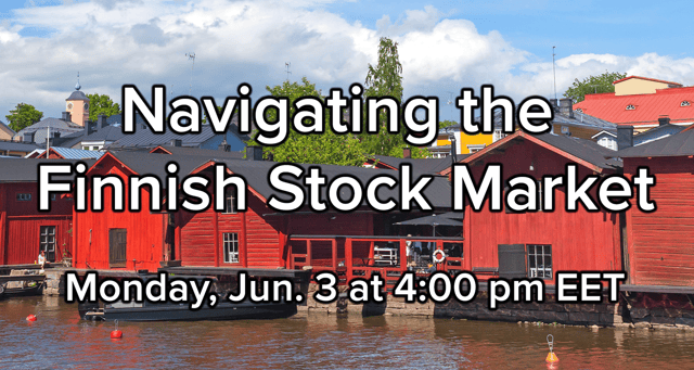 Navigating the Finnish Stock Market | Monday, Jun. 3 at 4:00 pm EET
