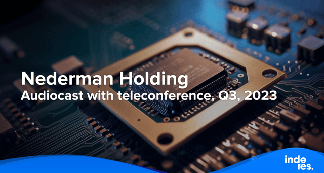 Nederman Holding, Audiocast with teleconference, Q3, 2023