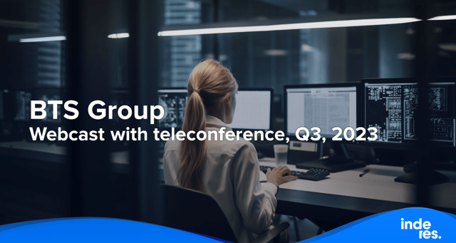 BTS Group, Webcast with teleconference, Q3, 2023