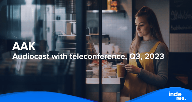 AAK, Audiocast with teleconference, Q3, 2023
