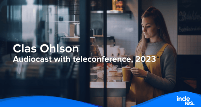 Clas Ohlson, Audiocast with teleconference, 2023