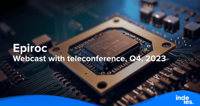 Epiroc, Webcast with teleconference, Q4, 2023