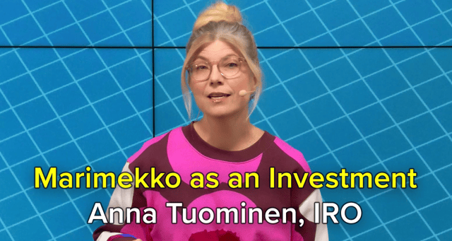 Marimekko as an Investment | ESG Day Dec. 12, 2023