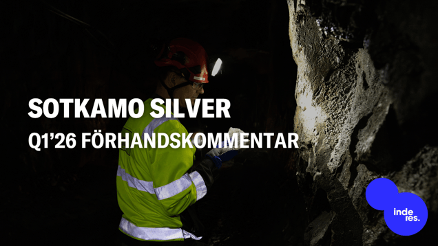 Sotkamo Silver Q1’26 förhandskommentar: Silverpriset driver resultatutvecklingen