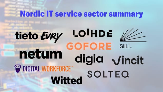 Nordic IT service sector Q2’25: Difficulties across geographies