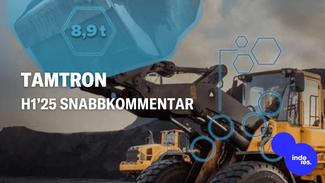 Tamtron H1’25 -snabbkommentar: Stora leveranser viktas mot slutet av året, litet företagsförvärv från Polen