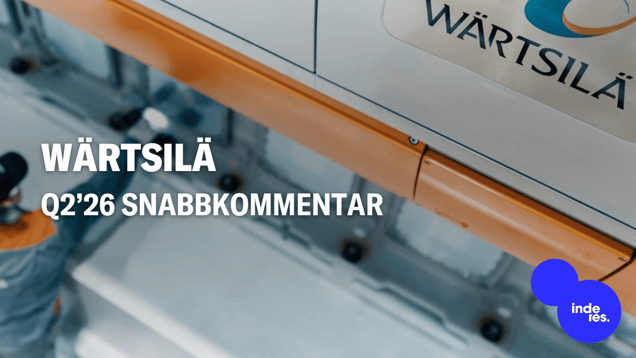 Wärtsilä Q2’26 snabbkommentar: Starka orderingångar och god underliggande marginal