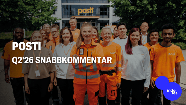 Posti Q2'26 snabbkommentar: Stark resultatvändning driven av pakettjänster