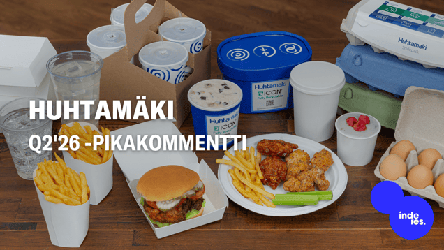 Huhtamäki Q2'26 -pikakommentti: Flexible Packaging jysäytti konsernin operatiivisen tuloksen melko selvästi yli ennusteiden
