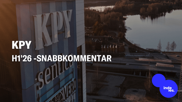 KPY H1'26 -snabbkommentar: Resultatnivån förblev svag under inledningen av året