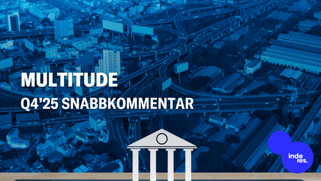 Multitude Q4’25 snabbkommentar: Prognosen överträffades med stark resultatutveckling