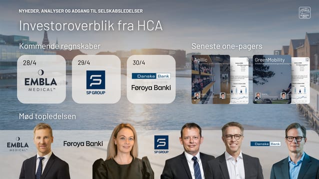 Dagens aktienyheder 30/04-2026: Danske Bank, Agillic og Føroya Banki