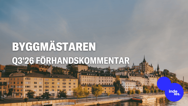 Byggmästaren Q3'26 förhandskommentar: Green tynger, rabatten vidgas