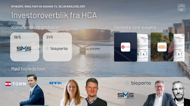 Dagens aktienyheder 21/05-2026: Scandinavian Medical Solutions, ISS, Bioporto og Føroya Banki