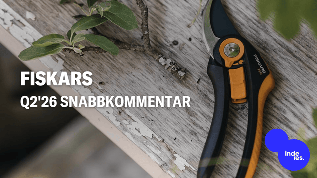 Fiskars Q2'26 snabbkommentar: Tydlig resultatbesvikelse från Fiskars-segmentet