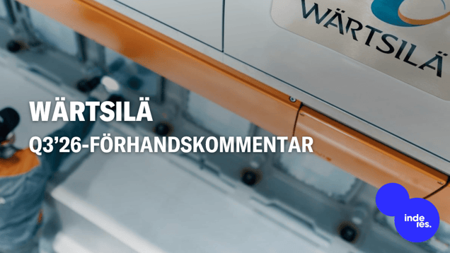Wärtsilä Q3’26-förhandskommentar: Energys orderbombardemang har fortsatt, leveranstiderna drar ut på tiden