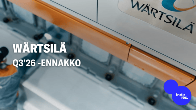 Wärtsilä Q3’26 -ennakko: Energyn tilaustykitys jatkunut, toimitusajat venyvät