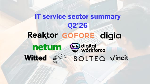 IT service sector Q2’26 summary: Divide is evident; the good and the bad stand out clearly