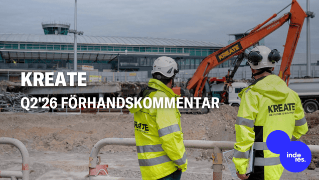 Kreate Q2'26 förhandskommentar: Resultatet klättrar till en ny nivå i våra estimat