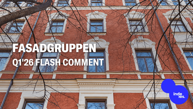 Fasadgruppen Q1'26 flash comment: Cold start to the year, we expect recovery to be backloaded