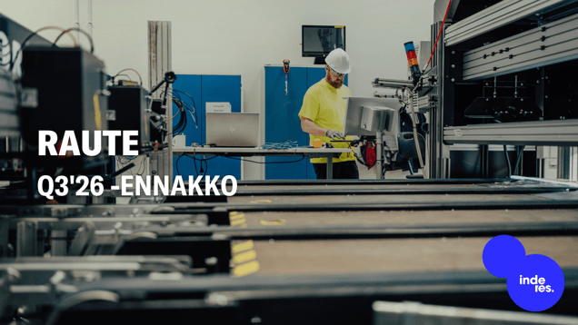Raute Q3'26 -ennakko: Tilauskannan käänne ei vielä näy tuloksessa