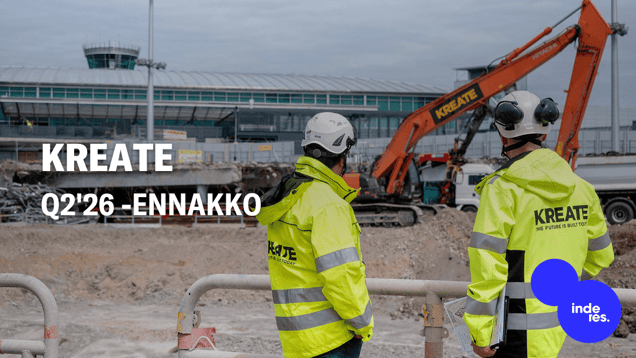 Kreate Q2'26 -ennakko: Tulos kipuaa ennusteissamme uudelle tasolle