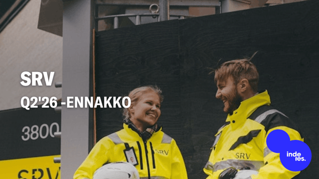 SRV Q2'26 -ennakko: Liikevaihto ja tulos kääntyvät ennusteissamme kasvuun