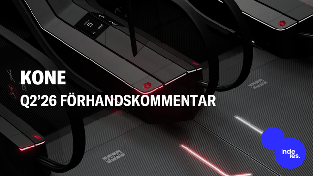 KONE Q2’26 förhandskommentar: Marginalförbättringen fortsätter i skuggan av TKE-arrangemanget