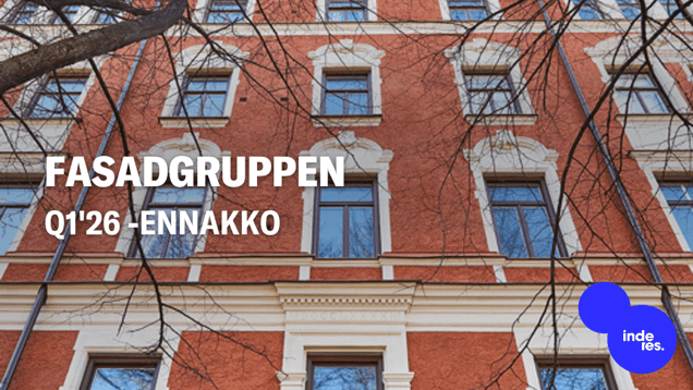 Fasadgruppen Q1'26 -ennakko: Heikko alku odotettavissa ennen takapainotteista elpymistä