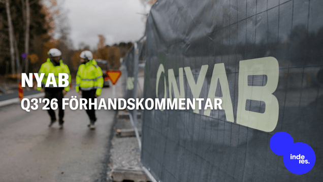 NYAB Q3'26 förhandskommentar: Exekveringen tar fart i takt med att orderboken växer