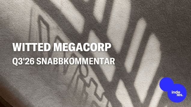 Witted Megacorp Q3'26 snabbkommentar: Tydlig positiv rapportöverraskning trots att den organiska tillväxten hackar