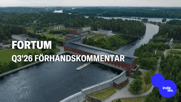 Fortum Q3'26 förhandskommentar: Lågt elpris har bromsat vinsttillväxten