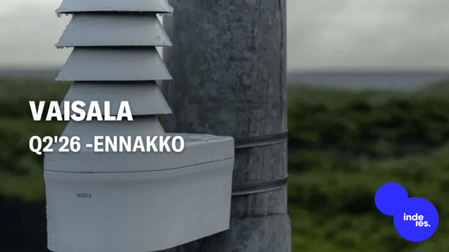 Vaisala Q2'26 -ennakko: Hyvä vire jatkuu