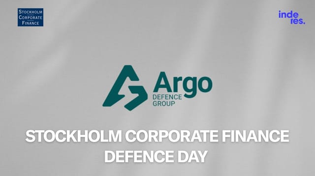 Intervju med Argo Defence Group under SCF:s Defence Day 2026