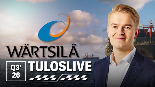 Wärtsilä Q3'26 -tuloslive ti 27.10. klo 8:25