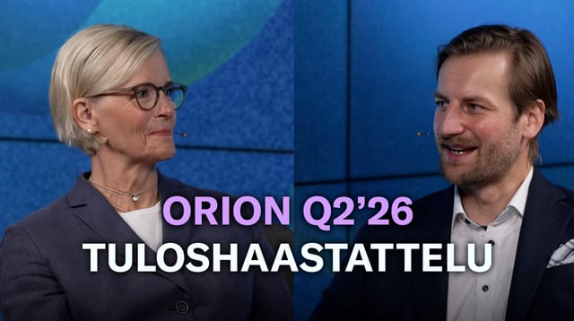 Orion Q2’26: Laaja-alaista kasvua