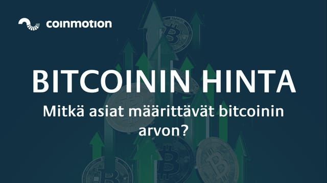 Mitkä asiat määrittävät bitcoinin arvon?