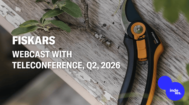 Fiskars, Webcast, Q2'26