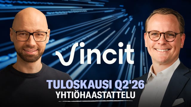 Vincit Q2'26: ”Kannattavuustasoon ei voi olla tyytyväinen”