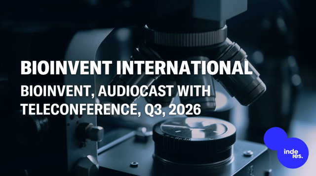 BioInvent, Audiocast, Q3'26