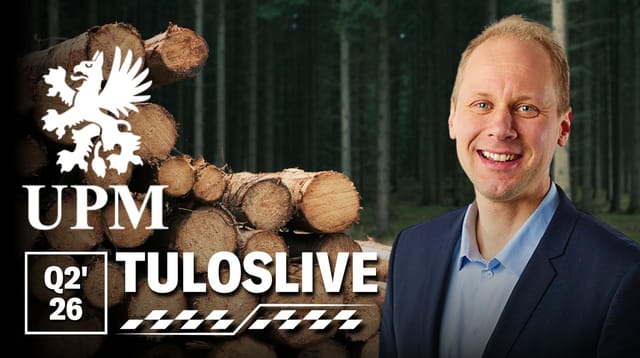 UPM Q2'26 -tuloslive to 23.7. noin klo 9:30
