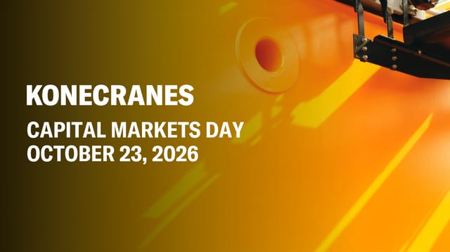 Konecranes Capital Markets Day 2026
