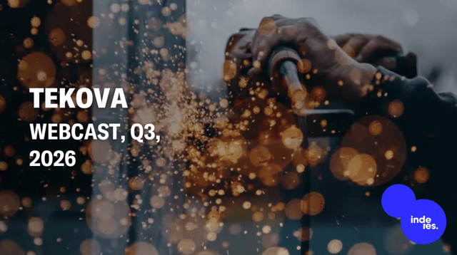 Tekova, Webcast, Q3'26