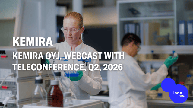 Kemira Oyj, Webcast, Q2'26