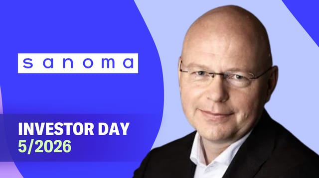 Sanoma as an Investment | Investor Day May 25, 2026