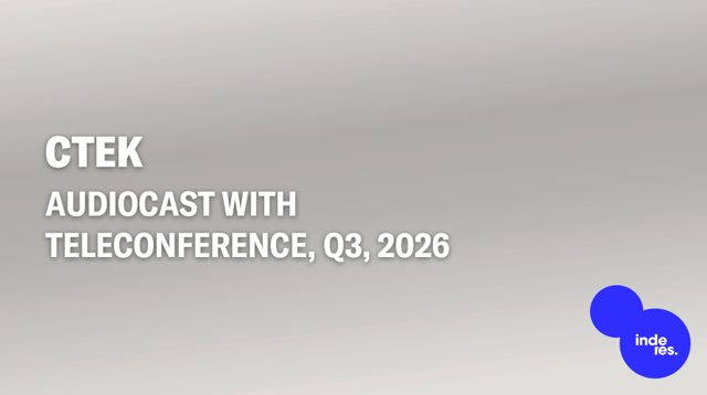CTEK, Audiocast, Q3'26
