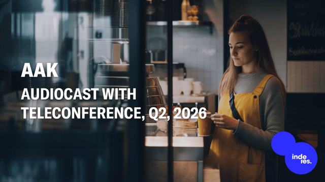 AAK, Audiocast, Q2'26
